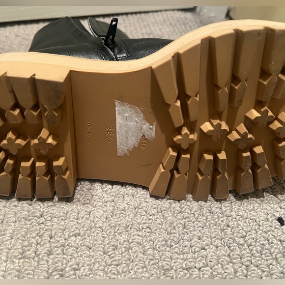 Proenza Schouler Black Lug Sole Boots, Size 38.5, Like New - Picture 7 of 13